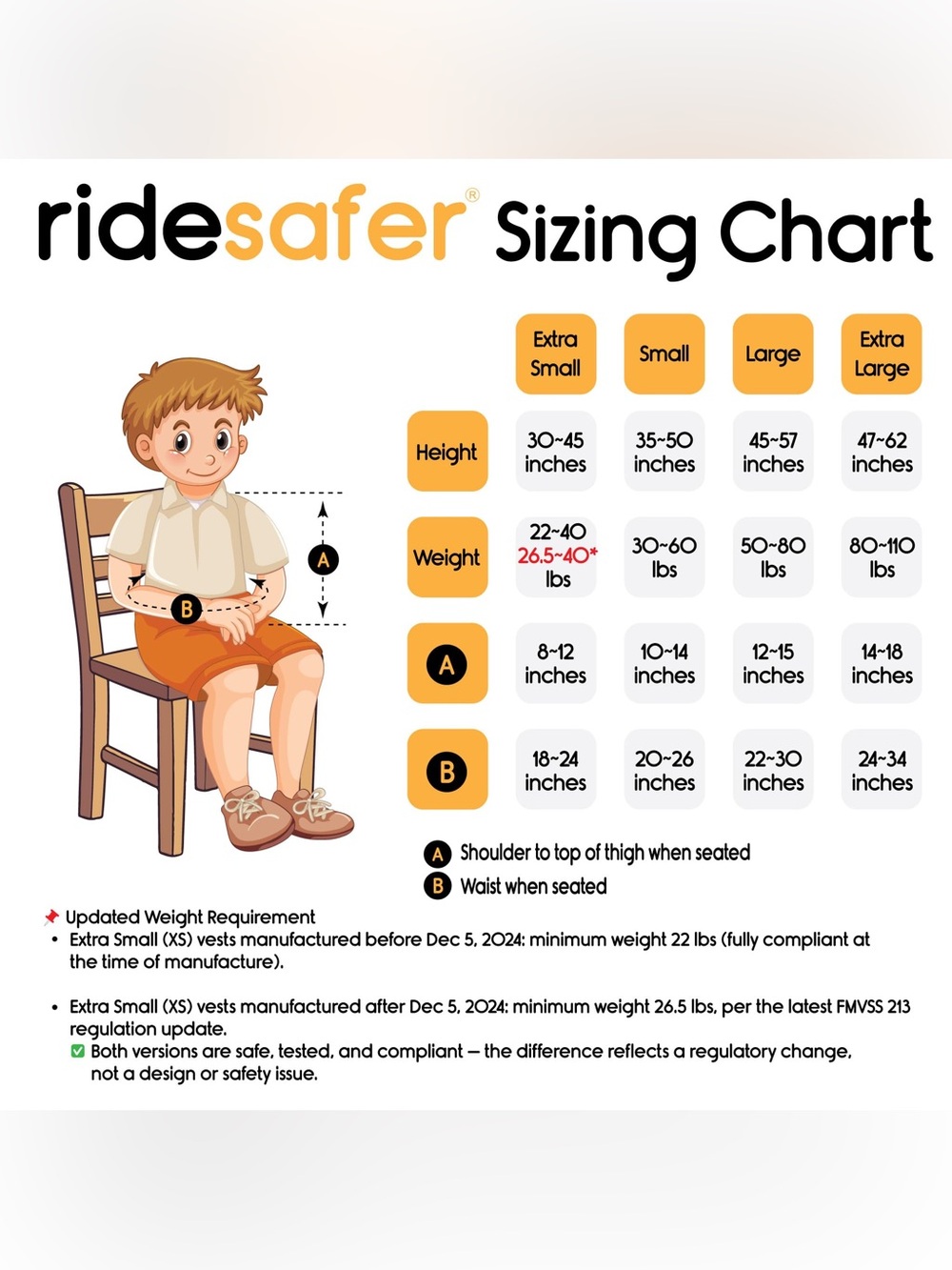 Ridesafer Delight Travel Vest Gen 5 X-Small Black - Picture 4 of 4
